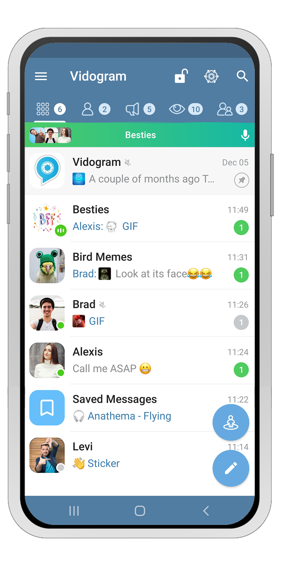 Vidogram for Android app preview